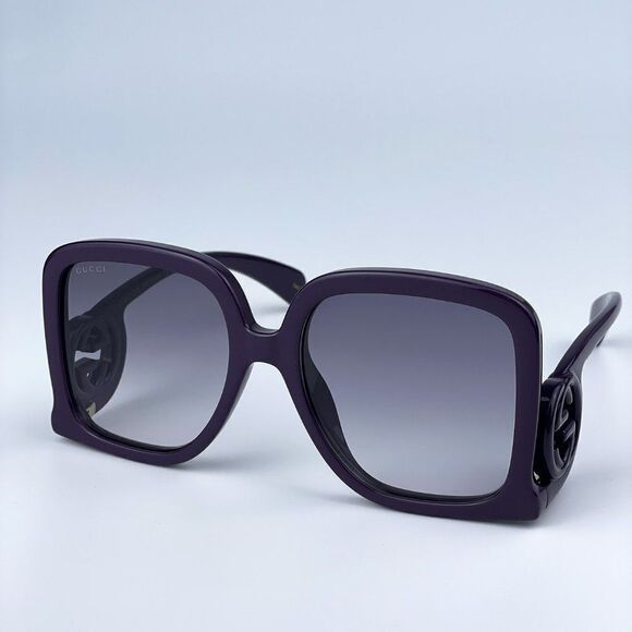 NEW Gucci GG1326S 003 Violet Grey Gradient Oversized Square Women Sunglasses - Picture 7 of 14